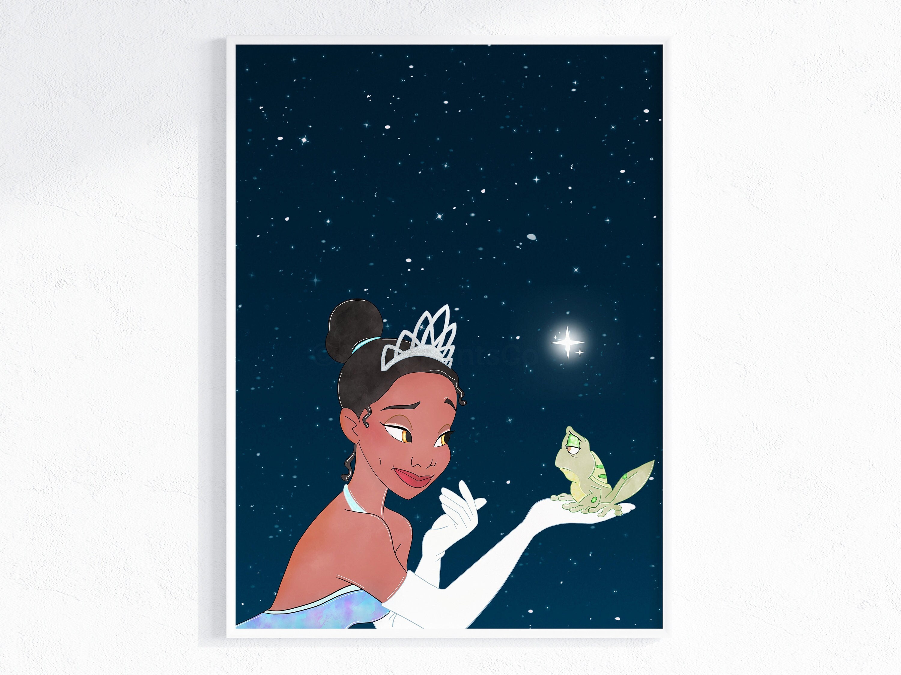 Princess and the Frog Digital Wall Print / Princess Tiana Wall Art