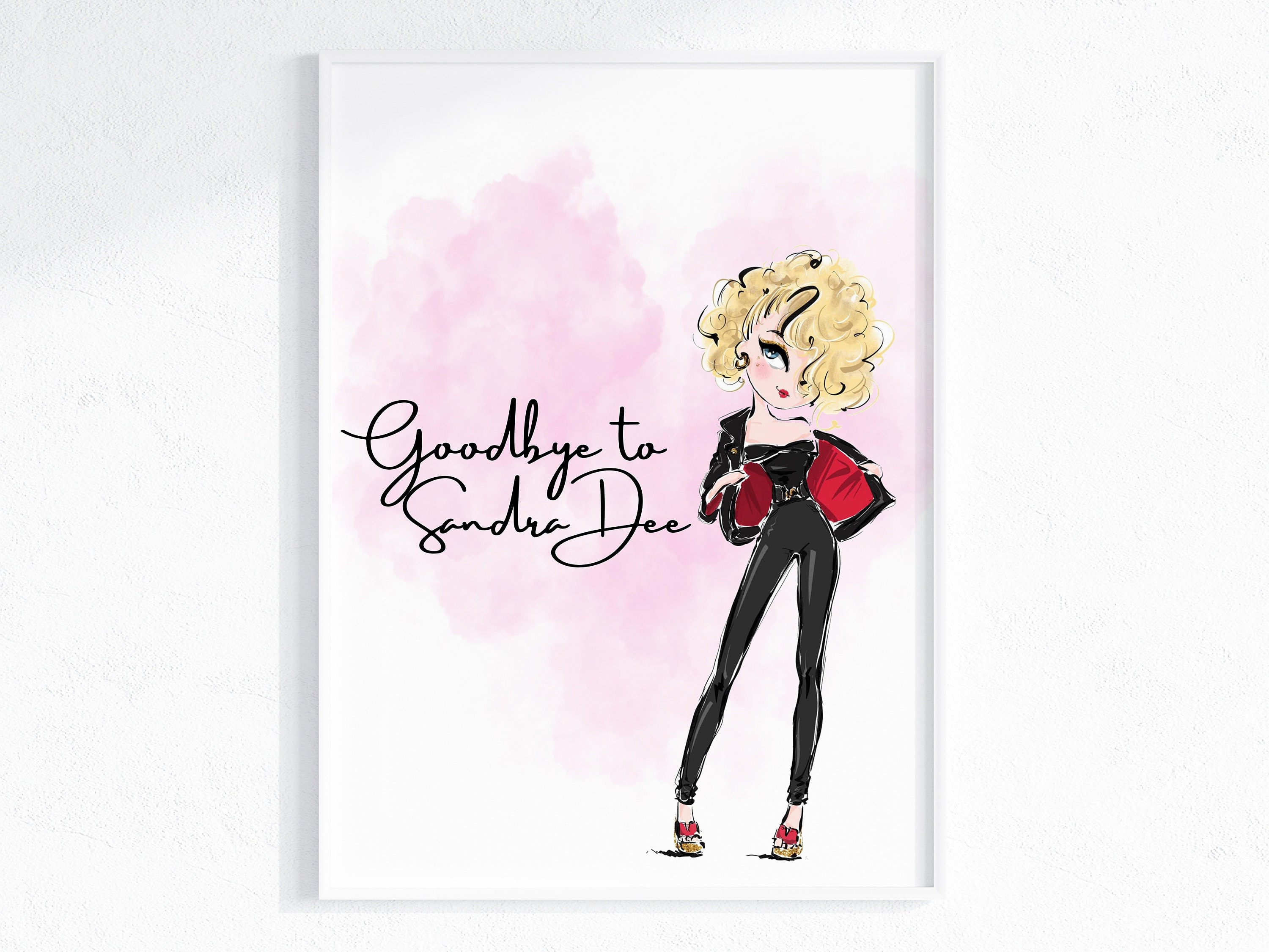 Goodbye to Sandra Dee Wall Print / Grease Movie / Olivia Newton John