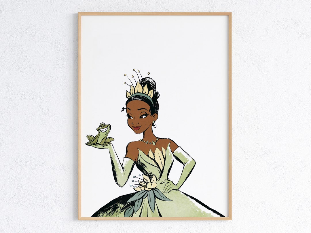 Princess Tiana Wall Art / Princess & the Frog Printable Wall Art ...
