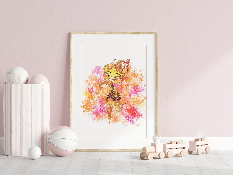 Elemental Ember Wall Print / Elemental Ember Wall Art / Elemental Ember Decor / Elemental Ember