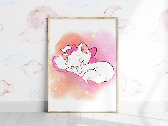 Marie the Aristocats Wall Art / Nursery Wall Art for Girls / Girls
