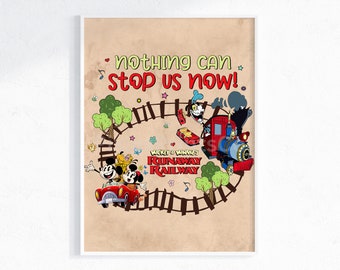 ミッキー＆ミニー ランナウェイ レールウェイ「Nothing Can Stop Us Now」インスピレーション ウォール アート / ミッキー ミニー ハリウッド スタジオ / ミッキーズ ミニー ランナウェイ レールウェイ