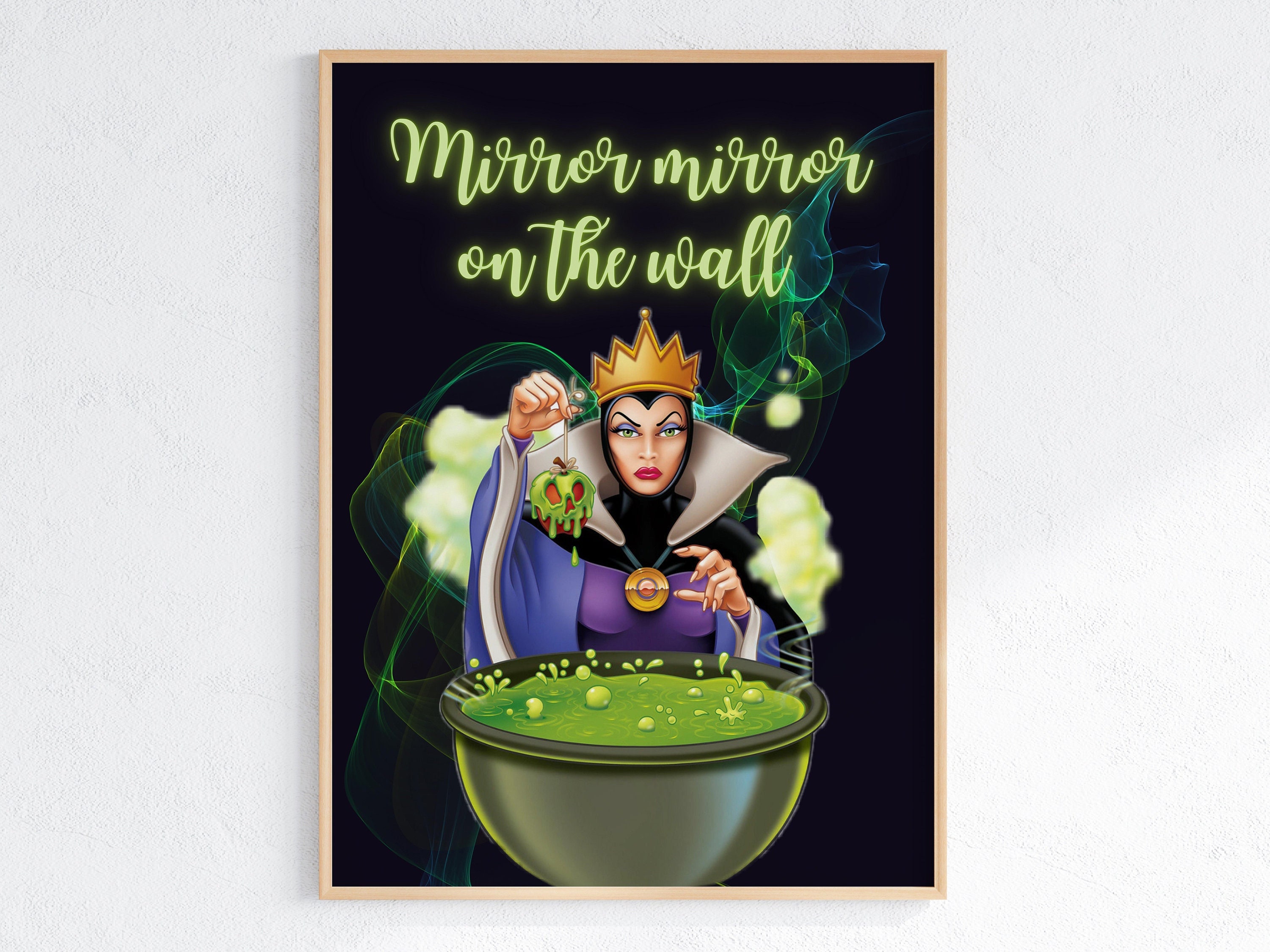 Snow White mirror Mirror on the Wall Evil Queen Halloween Wall Art