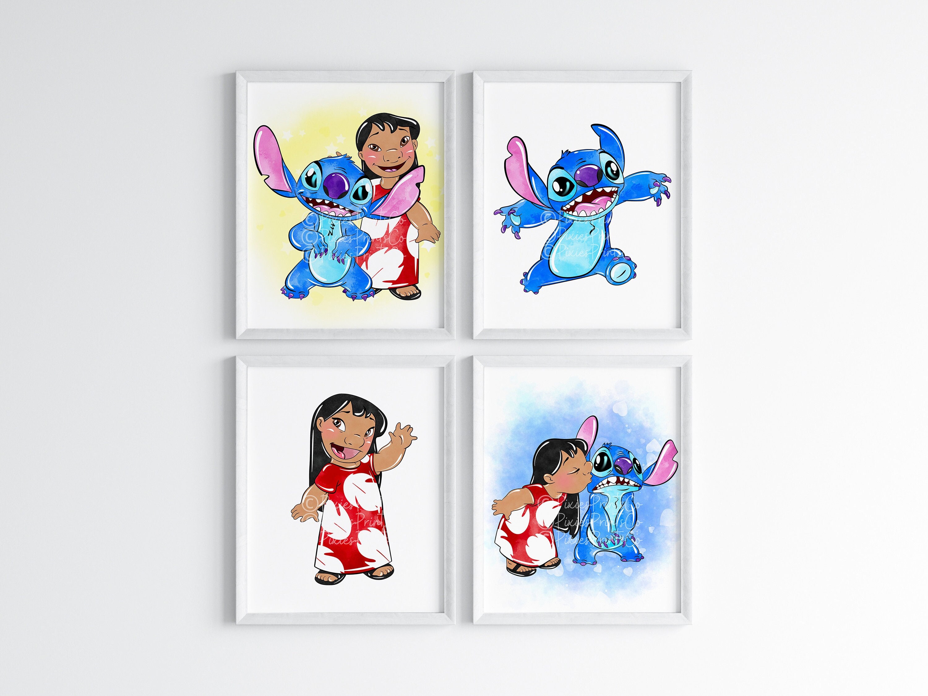 Lilio & Stitch Cartoon Carpet Children'S Playroom Living Room - Custom Size  And Printing