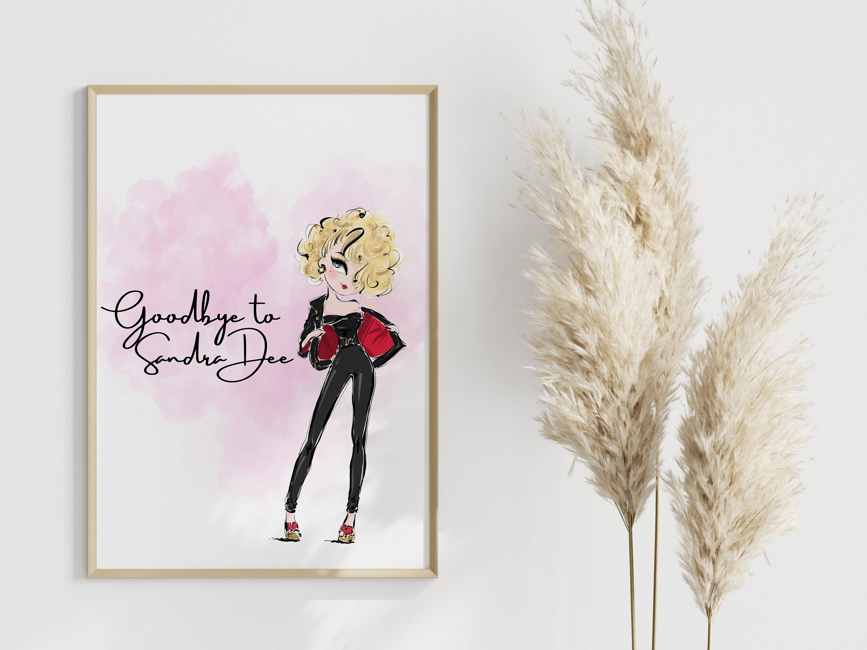 Goodbye to Sandra Dee Wall Print / Grease Movie / Olivia Newton John
