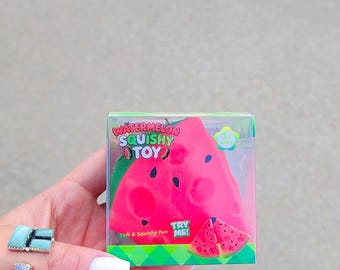 Crunchy Squishy Toy (1 pc) watermelon, ducky, unicorn, noodles, grape, dragon fruit, pumpkin, peanut, cloud, poop