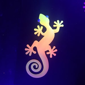 Carrie the Glow in the Dark and Blacklight Reactive Gecko Wall Hanging