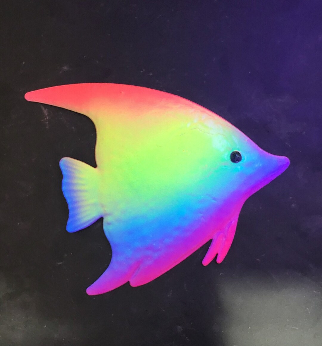 Diane Blacklight Reactive Metal Fish Wall Art Etsy