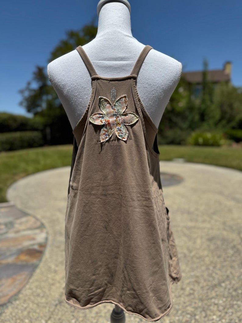 Upcycled NWOT Free People Movement Mini Dress Size S-M | SAME Day Ship image 4
