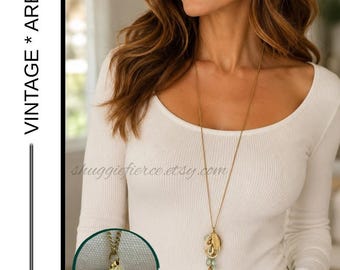 MSRP: Vintage 2004–2006 Era |  Arbonne Y2K Gold Tone Charm Necklace