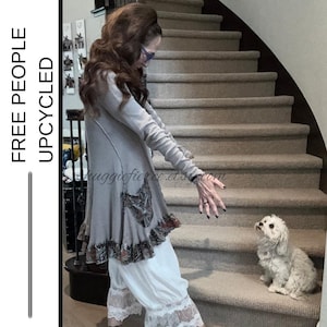 MSRP: 108 | UPCYCLED Free People We The Free Raw Seam Cotton Tunic Dress – XS image 1