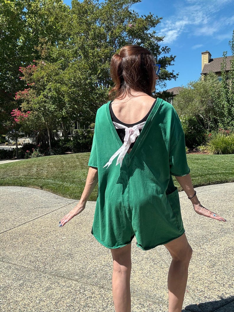 Precio de venta sugerido: 60 / Mono corto Free People FP Movement Hot Shot / Talla S-M / Verde Heritage imagen 6
