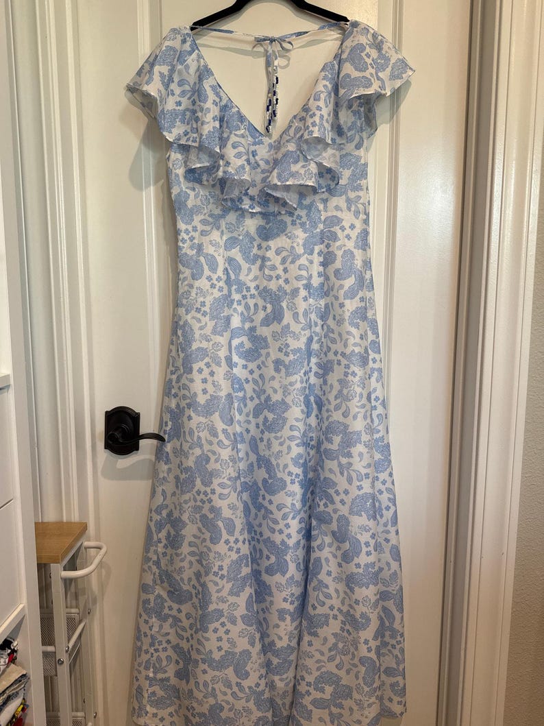 MSRP 319 | FREE PEOPLE Hansen & Gretel Henrietta Maxi Dress Size M | Same Day Ship image 3