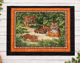 Cranston Print Works Tiger Malerische Stoffbahnen 3 Yards Gesamt Baumwolle | SCHNELLVERSAND