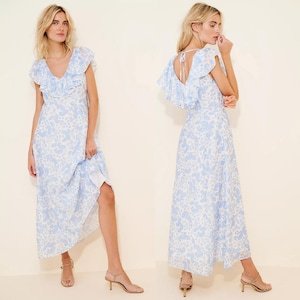 MSRP 319 | FREE PEOPLE Hansen & Gretel Henrietta Maxi Dress Size M | Same Day Ship image 11