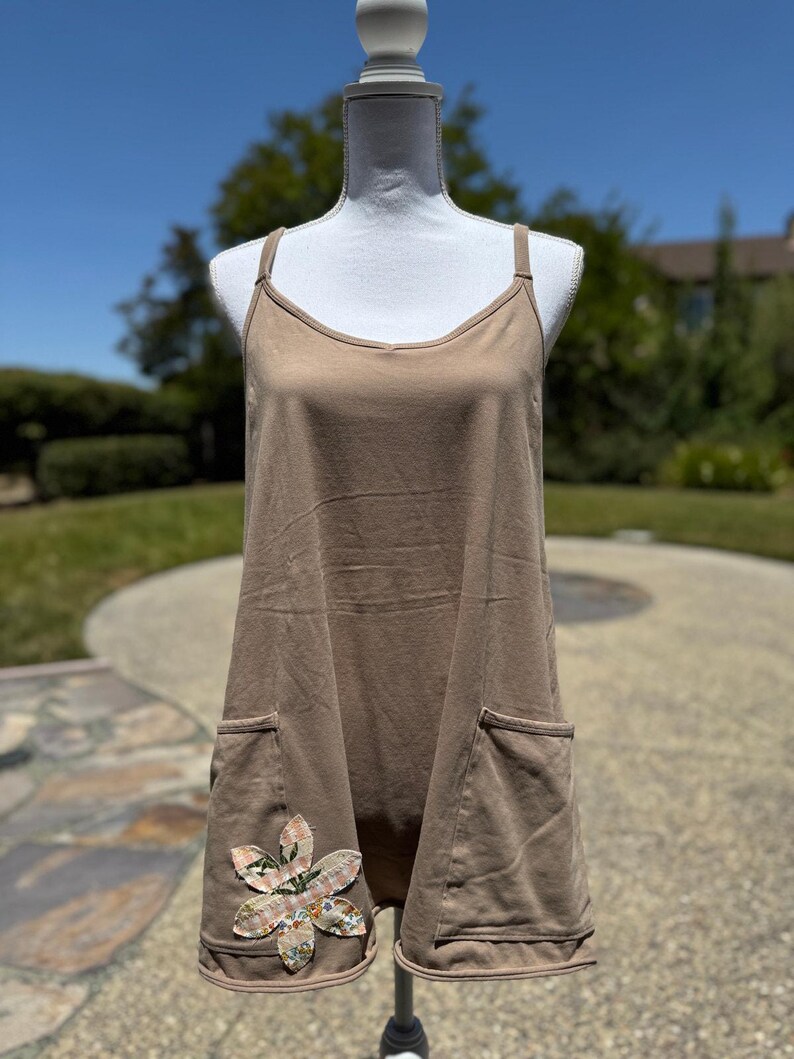 Upcycled NWOT Free People Movement Mini Dress Size S-M | SAME Day Ship image 2