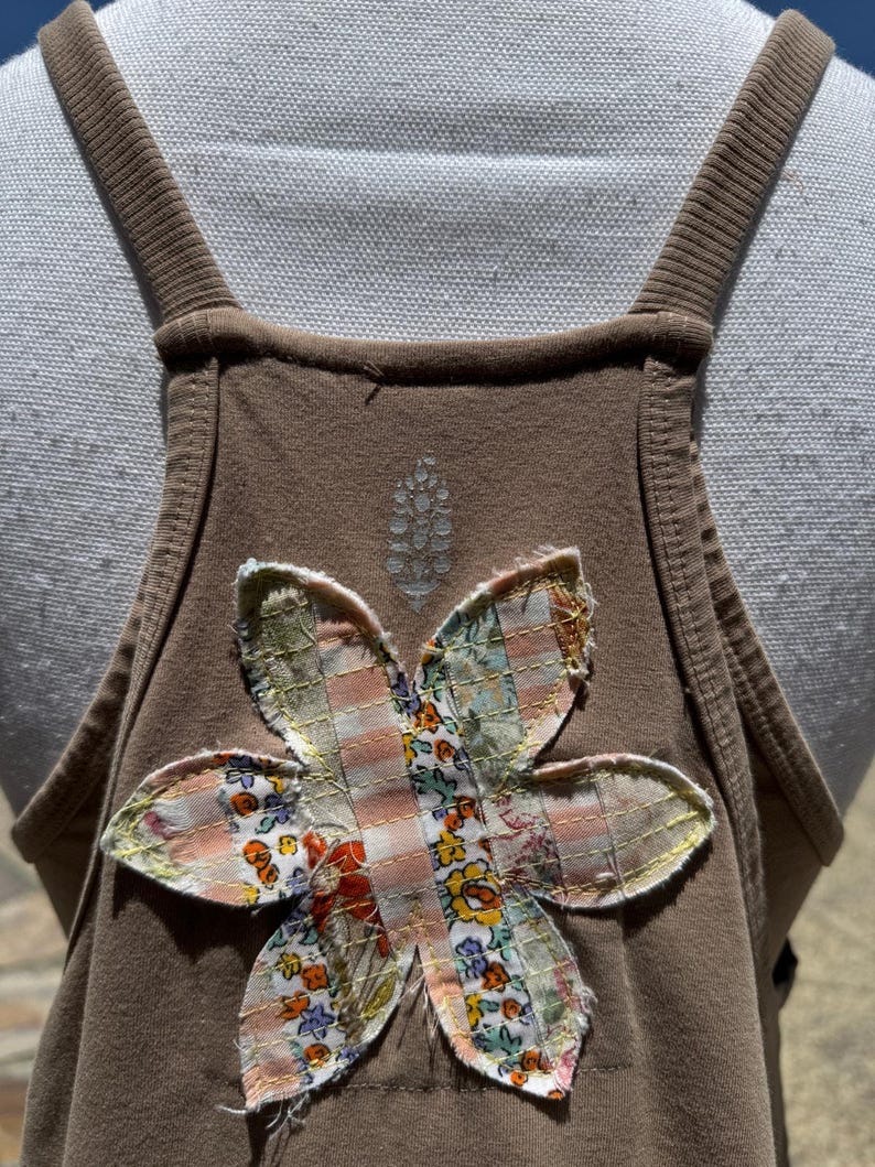 Upcycled NWOT Free People Movement Mini Dress Size S-M | SAME Day Ship image 3