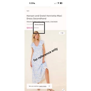 MSRP 319 | FREE PEOPLE Hansen & Gretel Henrietta Maxi Dress Size M | Same Day Ship image 12