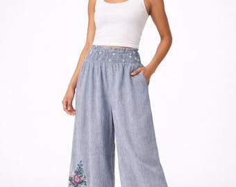 MSRP 59 | World Market Wide Leg Boho Pants – Marked Size L (Perfect for M) QUICK SHIP