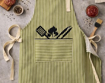 Shuggie Fierce BBQ Themed Benutzerdefinierte Schürze - personalisierter Name | Versand am SELBEN TAG