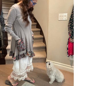 MSRP: 108 | UPCYCLED Free People We The Free Raw Seam Cotton Tunic Dress – XS image 6