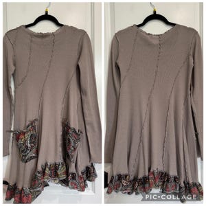 MSRP: 108 | UPCYCLED Free People We The Free Raw Seam Cotton Tunic Dress – XS image 2