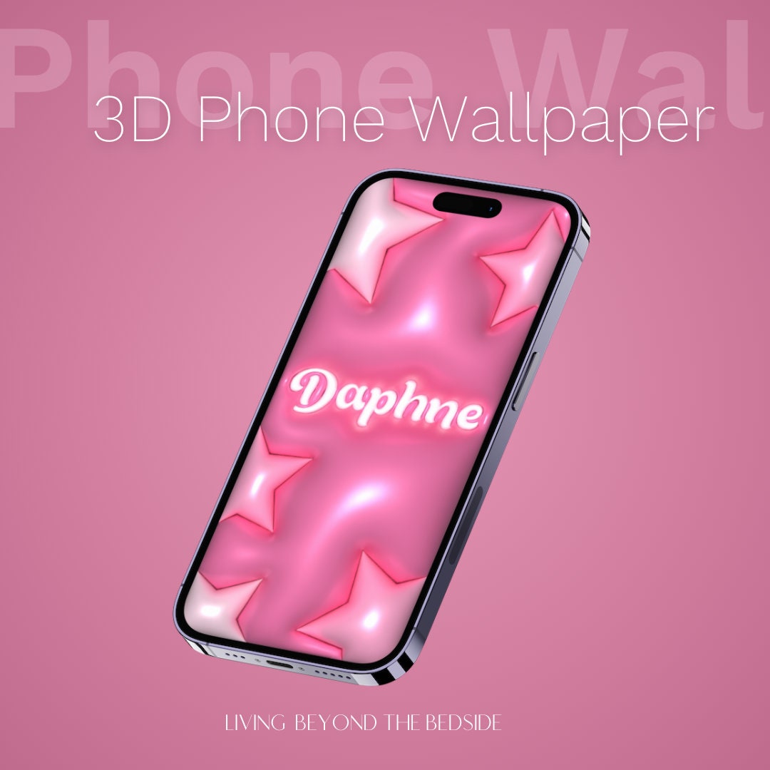 Custom 3D Phone Wallpaper With Name Personalization Custom Name Phone