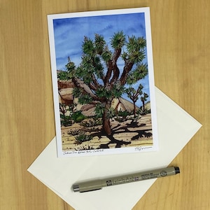 Joshua Tree National Park, 5x7 wenskaart met envelop