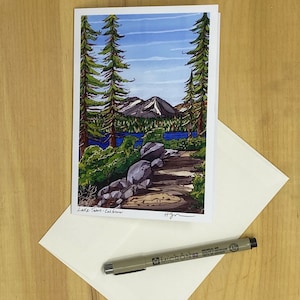 Tahoe, 5x7 Greeting Card with envelope