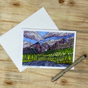 Grand Teton National Park, Wyoming, 13x18 Grußkarte mit Umschlag