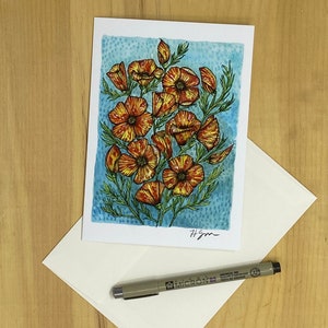 Poppies 13x18 Grußkarte mit Kuvert