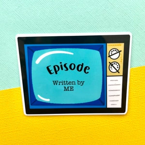 Screenwriting Episode Vinyl Sticker, Writing, Screenwriting, Television Writing, Script, Laptop Sticker, Water bottle Sticker