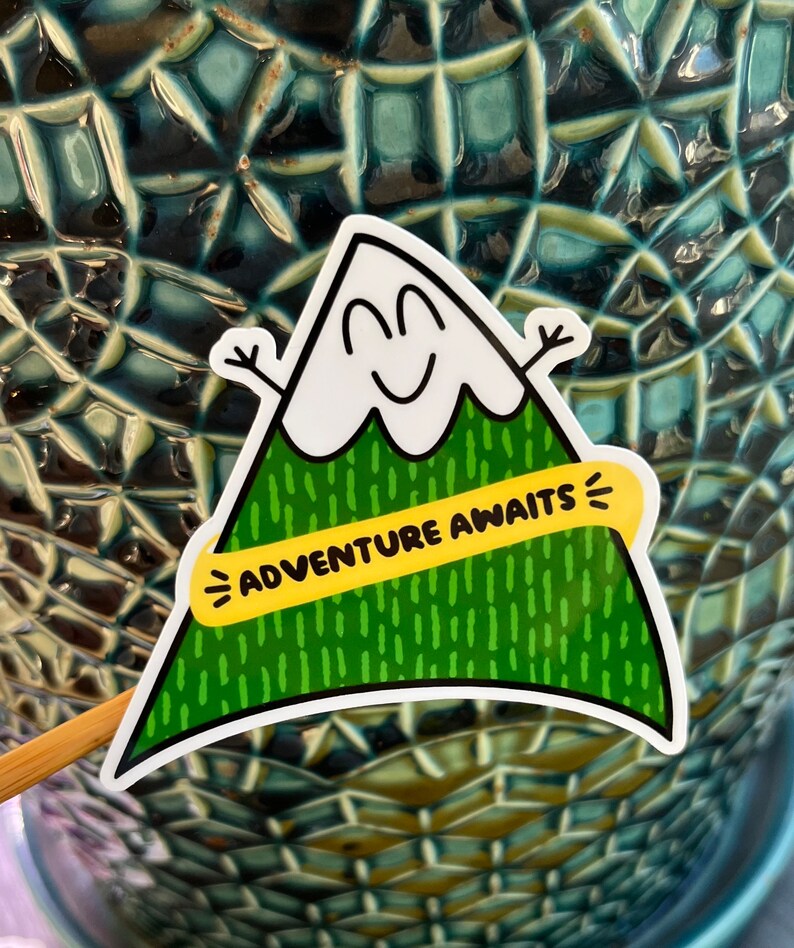 Adventure Awaits Sticker, Journal Sticker, Water Bottle Sticker - Etsy