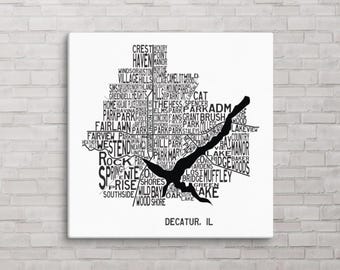 Decatur Neighborhoods Canvas