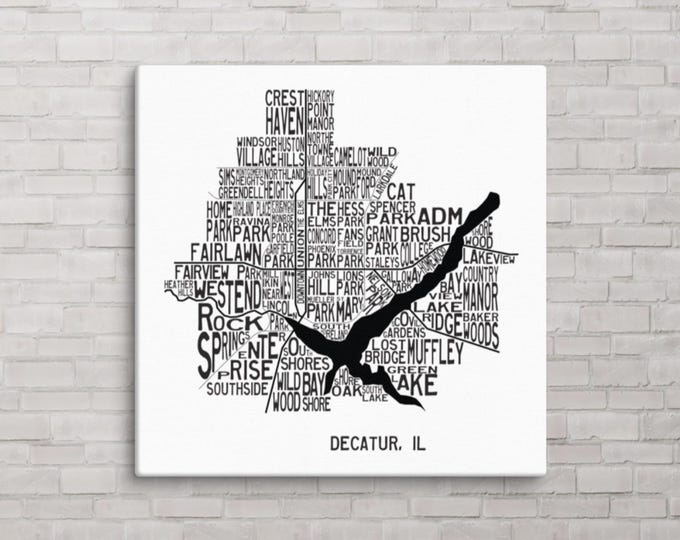 Decatur Neighborhoods Canvas