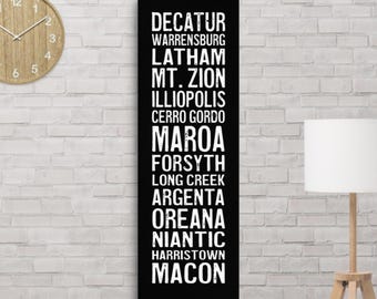 Decatur Subway Scroll Canvas