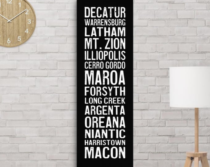 Decatur Subway Scroll Canvas