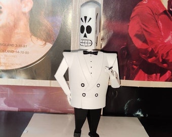 GRIM FANDANGO - Manny Calavera Fan Art - 3D Printed - 21 cm or height of your choice