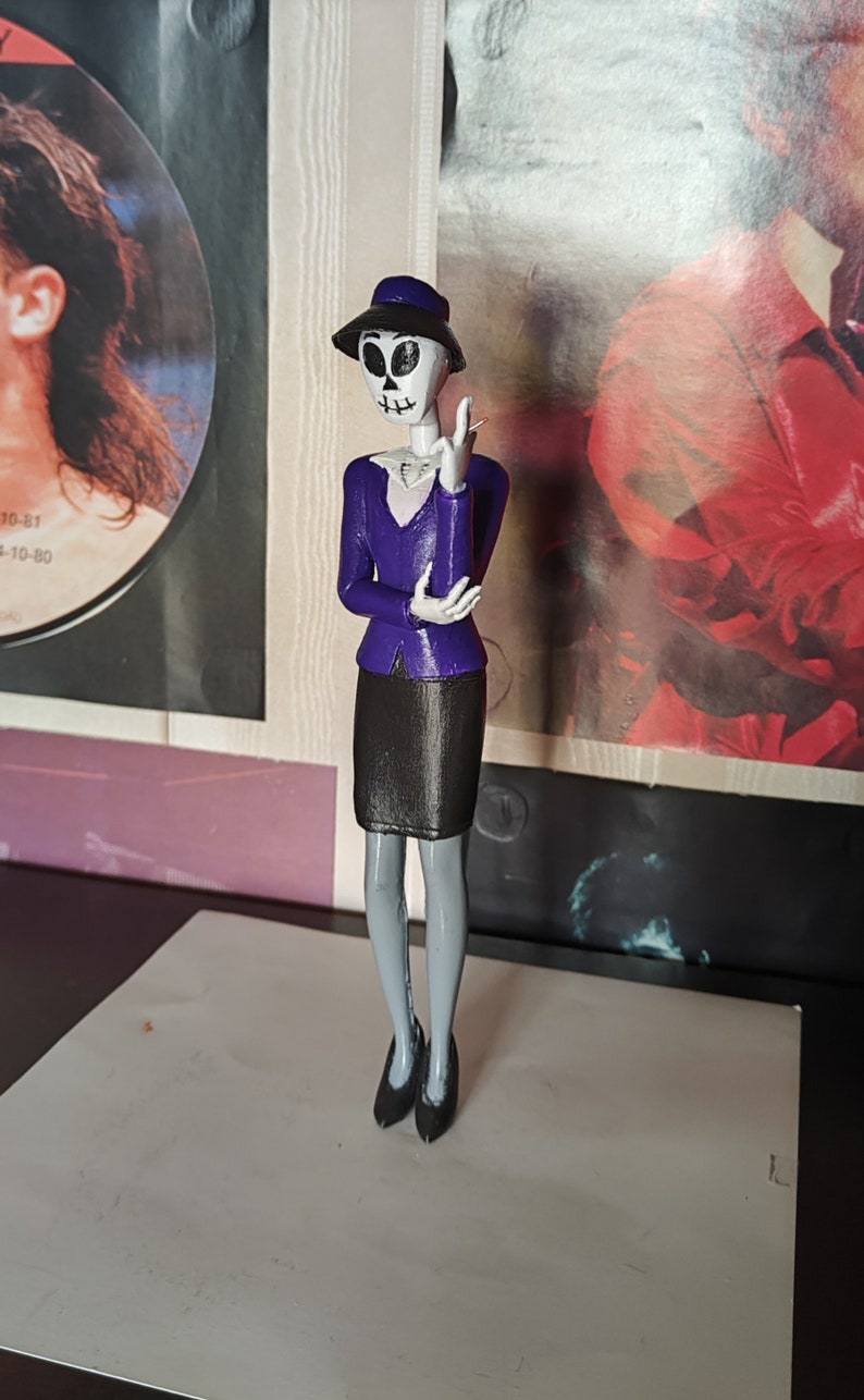 GRIM FANDANGO - MECHE Fan Art - 3D Printed - 20 cm approx or height of your choice - Lucasarts Lucasfilm image 1