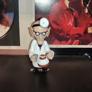 DR. FRED - Fan Art - 15 cm tall - Day Of The Tentacle - Lucasarts Lucasfilm