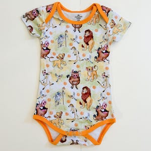 Op Lion King geïnspireerde romper / // Disneyland // Disney World // Diverse maten // Romper // Simba // Mufasa