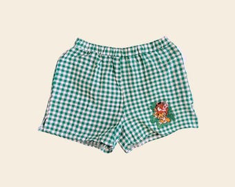 ライオンキングをイメージしたショートパンツ // 刺繍入りショートパンツ // プンバァ // シンバ // アニマルキングダム // レディースショートパンツ