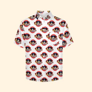 Mickey  Inspired Button Up  // Mens Button Up // Dress Shirt // Disneyland // Disney World // ready to ship / 2X