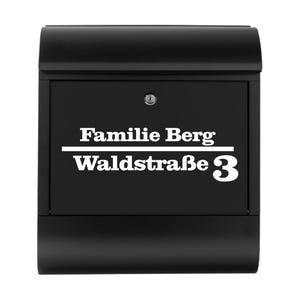 Mailbox Sticker Name Street House Number Personalized