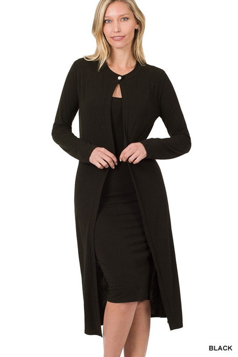 dress and cardigan set