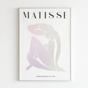 Colorful & Chic: Modern Matisse Inspired Digital Print - Instant Download, Home Decor, Wall Art