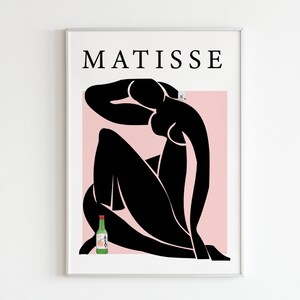 Modern Matisse Print | Soju | Wall Print | Wall Decor | Digital Art | Vector Wall Print | Soju Poster