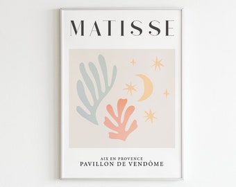 Matisse Inspired Art Print: Colorful Modern Wall Decor (Digital Download)
