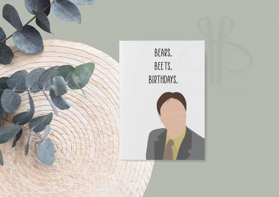 Printable Birthday Card | Dwight Schrute Birthday Card | Digital ...