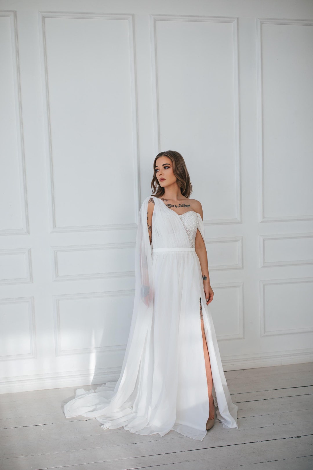 black graduation dresses Simple V Neck Long Prom with Side Slit, Black Formal Evening Dresses, Black Dresses Color:Solid White Celebrate your special moments tag__new_Final Sale Emerson Extra Wide Changing